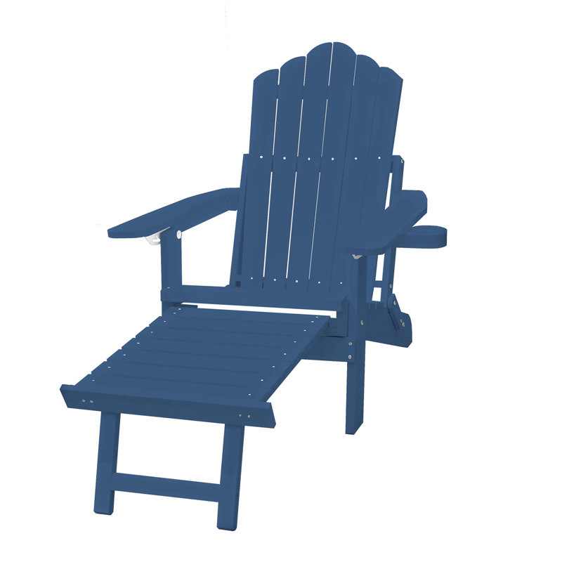 Chaise Adirondack, chaise Adirondack de patio résistante aux intempéries avec porte-gobelet