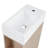 Sangre 18.6" Freestanding Single Bathroom Vanities Set with Left/Right Side Storage,Modern Small Vanity Sinks for Bathrooms-1416793195