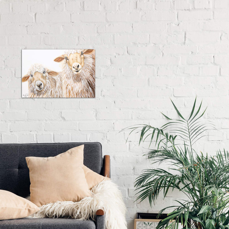 Ba Ba White Sheep by Diane Fifer - Print, No Frame, 66.04 cm H x 45.72 cm W x 3.175 cm D
