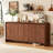 63'' Sideboard Buffet Cabinet With Rounded Edges