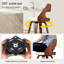 Swivel Upholstered Counter Stool with Solid Wood Frame-1426682064