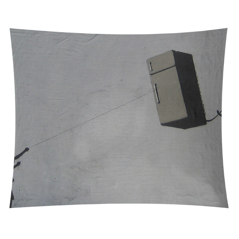 Tapisserie en polyester réfrigérateur cerf, H 88 po x l 104 po x P 1 po