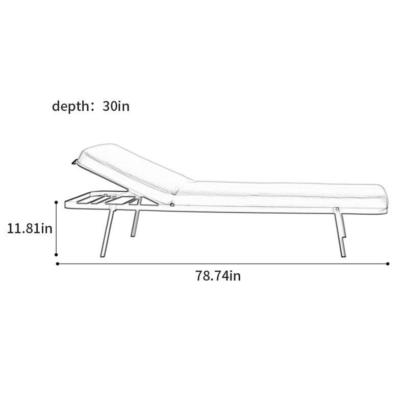 Fauteuil inclinable pour l'extérieur