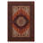 Guria Orange Oriental Vintage Look Machine Printed Cotton Chenille Area Rug-528774785