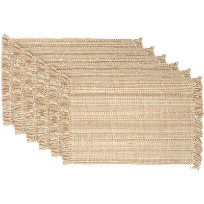 Ensemble de napperons taupe 6 pièces Variegated