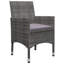 Ensemble de bar de patio 3 pièces avec coussins-606061175-606061168