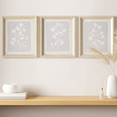 3-Piece Framed Glass Wall Art Set