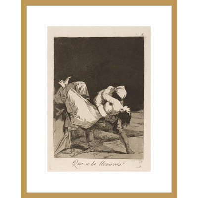Ils l’ont emportée! par Francisco de Goya - Estampe numérique encadrée
