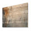 Spatule bleue et beige, chemin vers l'encre - Art mural abstrait sur bois de pin naturel-1717367236