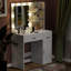 Bureau de maquillage avec lumière et miroir-233200206