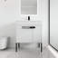 Meuble-lavabo autoportant 30 po avec lavabo sur pied Keyvan, 2 portes et 1 tablette Keyvan-341400744-341400745