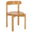 Chaise en bois massif séché au four-1522679711