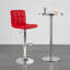 Swivel Upholstered Adjustable Height Counter Stool with Metal Frame-1115289636-1115166548