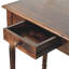 100% Solid Mango Wood Writing Desk with 1 Storage Drawer, California Walnut Finish, Dark Brown Handcrafted Work Table for Home Office & Study Room