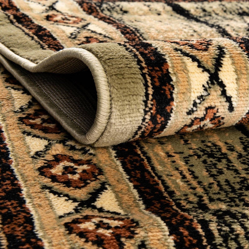 Tapis vert Rugs.com Pioneer, Rond 7 pi 10 po