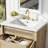 30-Inch Bathroom Vanity: Handwoven Rattan Doors