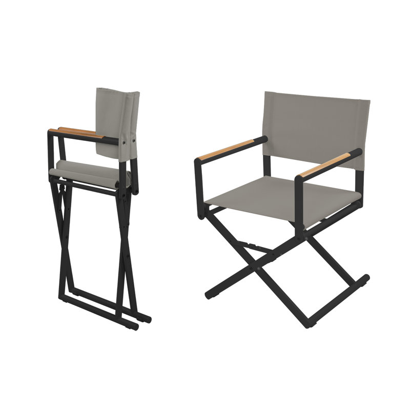 Folding Director Chair, Black