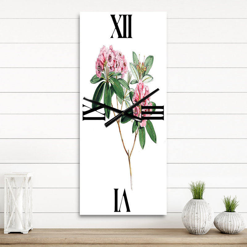 Vintage American Flora II - horloge murale traditionnelle, Petit