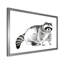 Portrait monochrome de raton laveur - reproduction sur toile-59708140-59708139
