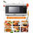 CHM Series COMMERCIAL CHEF 0.9 Cu Ft Countertop Microwave with 10 Power Levels, Black