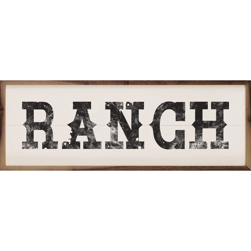 Western Ranch Black, 4" H x 12" W x 1" D, Beige/Black