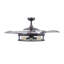 48" Classic 4 - Blade Retractable Blades Ceiling Fan with Remote Control and Light Kit Included-786351113