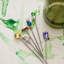 6 Piece Gem Cocktail Picks Stirrer Set