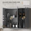 Medicine Cabinet, Bathroom Mirror Cabinet with Doors and Shelves