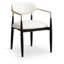Eligah Vegan Leather Upholstered Dining Arm Chair-217157762-217157785