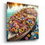 «Bateau de fleurs» par Rey Klimt, art mural en verre acrylique-1788192389