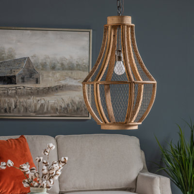 Luminaire suspendu géométrique lanterne 1 lumière Embrace