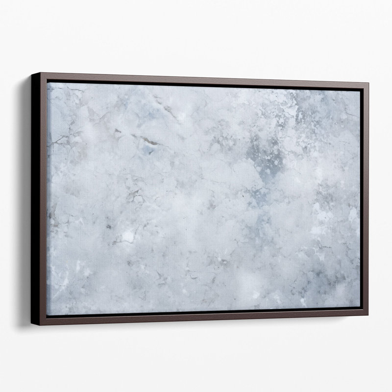 «Glacial Opaline Frost», impression murale, H 24 po x l 36 po x P 1,25 po, Toile encadrée noire