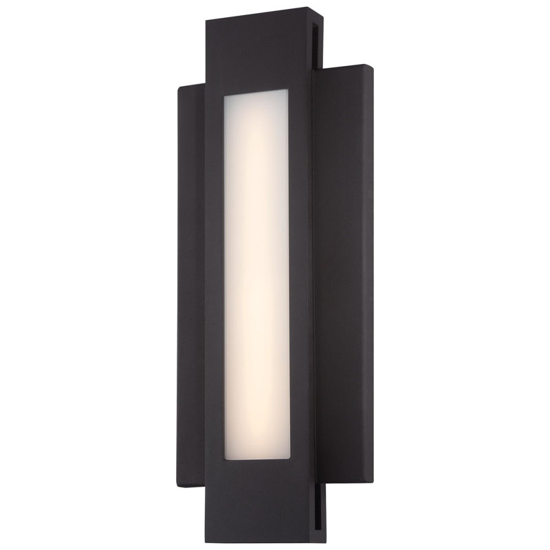 Plafonnier encastré à DEL pour l'extérieur, 16.5" H x 6.5" W x 1.75" D