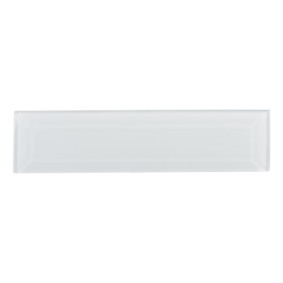 Dosseret de cuisine, de salle de bain, de douche, de piscine, de mur et de plancher en verre biseauté 3 po x 12 po Vision