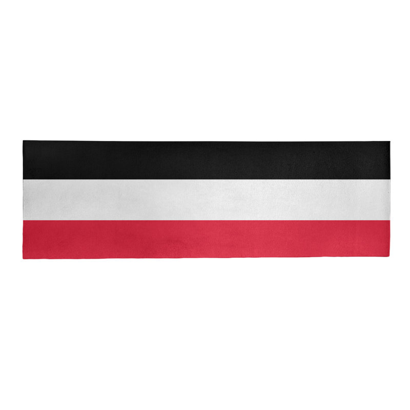 Tapis de zone rouge/noir, Tapis de couloir 2 pi 6 po x 8 pi