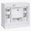 Meuble-lavabo 36 po sans lavabo, base d'armoire seulement, une armoire et six tiroirs, gris-100683273