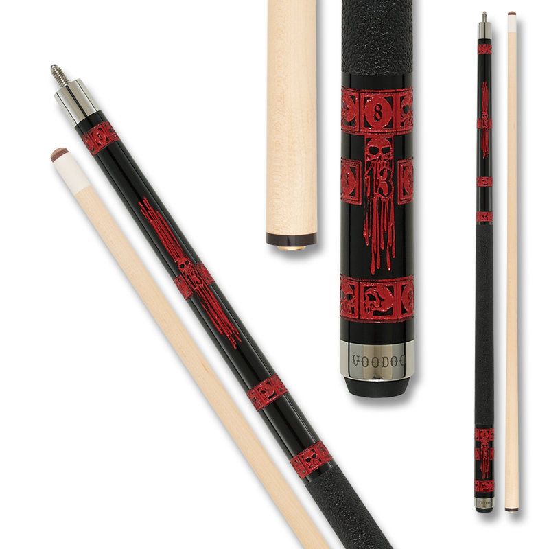 Voodoo VOD24 Playing Pool Cue Billiard Stick Billiards Cues - 20oz