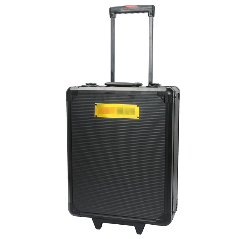 4 899Pcs Outil de bricoleur avec serrure et rangement portable - Boîte à outils roulante pour l'entretien du jardin, Black