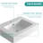 Integrated Surface Basin WITHOUT Drain & Faucet, Glossy White Color