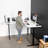 VIVO Electric 77" x 71" Corner Stand Up Desk, 3E7B Series-93885690