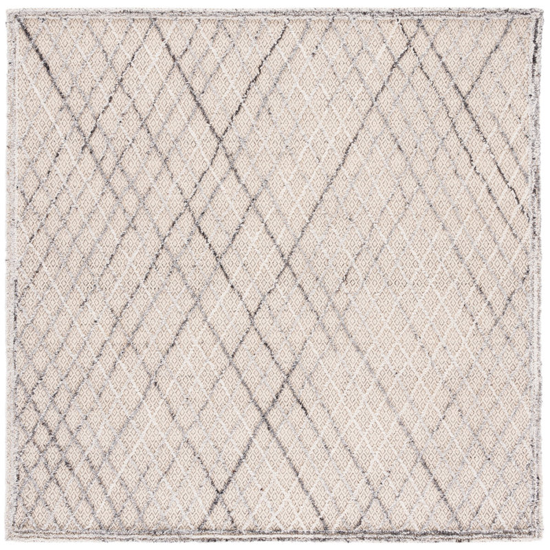 Gilliland Hand Tufted Performance Geometric Rug, Square 6'