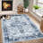 Oriental Machine Washable Rugs Vintage Floral Area Rug for Living Room Bedrooms Non Slip Rugs for Playroom Office Kitchen-1646029208