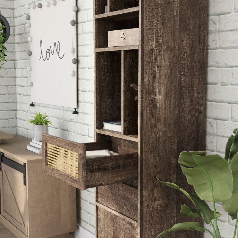Himmet 75.59"H Display Bookcase with Storage