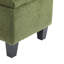 Banc avec repose-pieds 51 pouces avec rangement, capacité de 300 lb, pieds en bois d'hévéa, repose-pieds multifonctionnel-1551631564