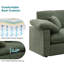 Canapé modulaire surdimensionné réversible à assise profonde 7 pièces 144 po Chenille-1478734098-1478734111