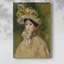 Femme à la capeline - Femme sur toile tendue avec châssis par Pierre-Auguste Renoir-1843023855