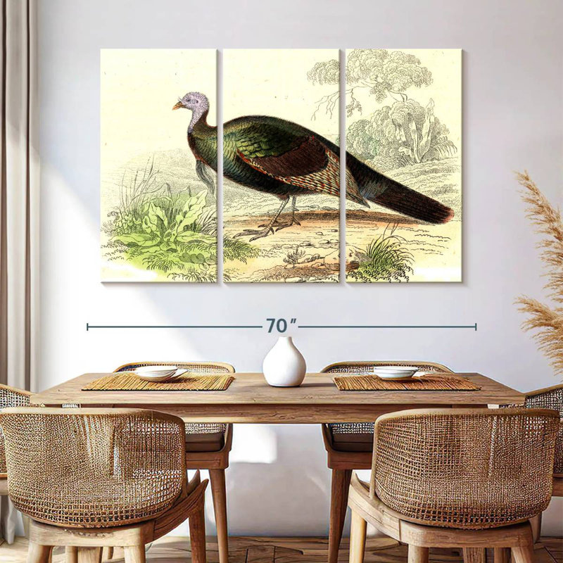 Brampt Wild Turkey, 42" H x 65" W