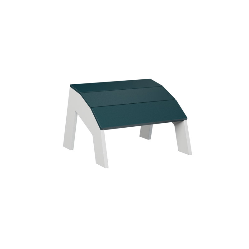 Berlin Gardens Nordic Adirondack Footstool, Berry/White