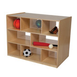 Natural Environments 16 Compartment Manufactured Wood Shelving Unit