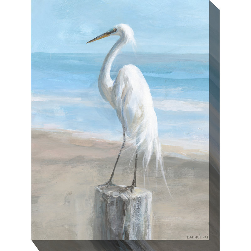 Egret Portrait All Weather Art d'extérieur